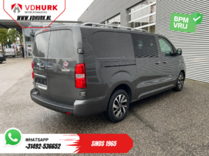 Fiat Scudo Furgoneta 2.0 MJ 180 CV, cambio automático, doble cabina, faros de xenón, 2 puertas correderas, CarPlay, acceso sin llave, navegador, climatizador, cámara, control de crucero, llantas de 17 pulgadas, PDC