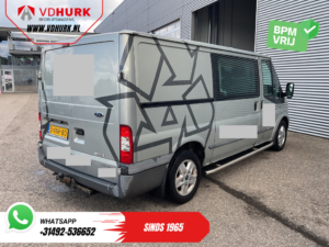 Furgoneta Ford Transit 2.2 TDCI DC, doble cabina, EXPORT, 2,8 t de capacidad de remolque, 2 puertas correderas, calefacción en los asientos, navegador, aire acondicionado, control de crucero, llantas de 16 pulgadas, barras laterales y gancho de remolque