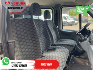 Furgoneta Ford Transit 2.2 TDCI DC, doble cabina, EXPORT, 2,8 t de capacidad de remolque, 2 puertas correderas, calefacción en los asientos, navegador, aire acondicionado, control de crucero, llantas de 16 pulgadas, barras laterales y gancho de remolque