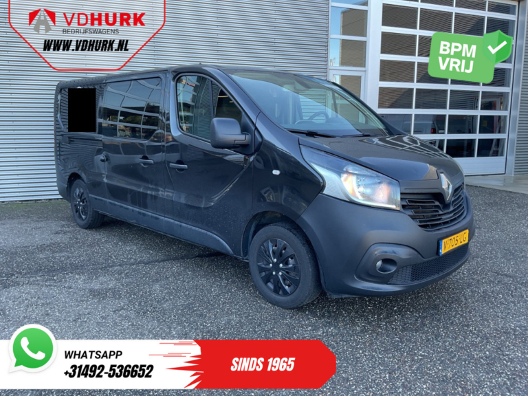 Renault Trafic Furgon 1.6 dCi L2 EXPORT 2x drzwi przesuwne / klimatyzacja / nawigacja / kamera / tempomat / PDC / hak holowniczy