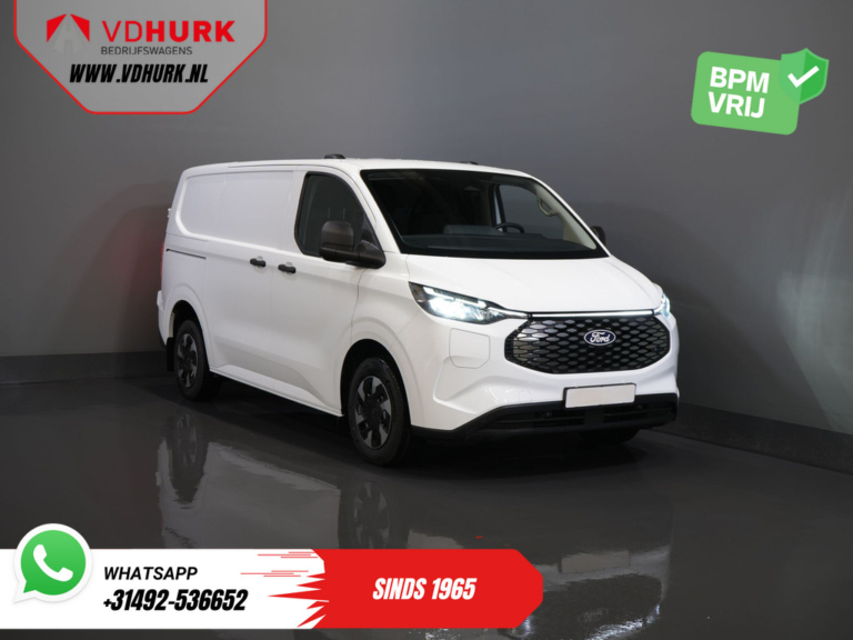 Ford E-Transit Custom Bestelbus Trend 330 km WLTP LED/ Snellader/ 2.3t Trekverm./ Stoelverw./ Carplay/ Climate/ Camera/ PDC/ Cruise