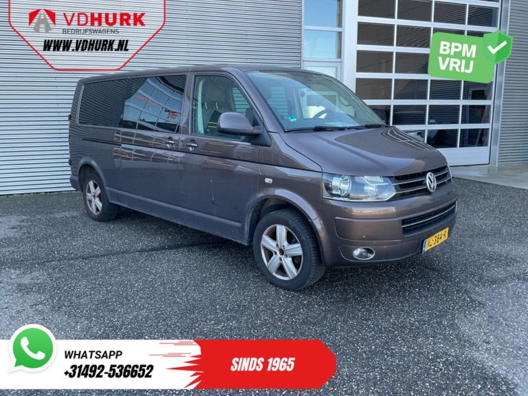 Volkswagen Transporter Furgone 2.0 TDI L2 Automatico DC Doppia cabina EXPORT 2,5 t di capacità di traino / Navigatore / Aria condizionata / Cruise control / PDC / 17’ LMV / Gancio di traino