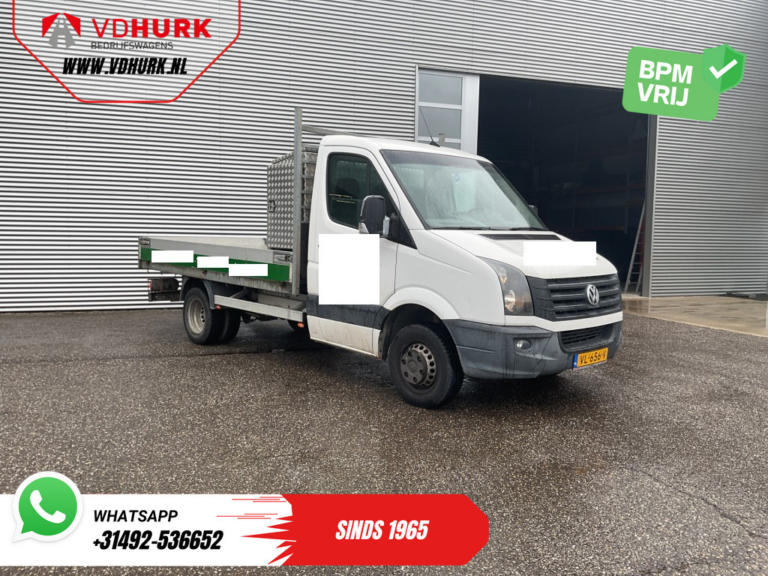 Volkswagen Crafter z wywrotką 35 2.0 TDI Otwarta skrzynia ładunkowa / Wywrotka / Tachograf / Podwójna klimatyzacja / Uciąg 3,5 t / Elektrycznie regulowany fotel / Tempomat / Klimatyzacja / 350x200x40 / Pickup