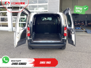 Peugeot Partner Transporter 1.5 HDI 100 PS, vom Vertragshändler gewartet / 3 Sitzplätze / CarPlay / Tempomat / Klimaanlage / Rückfahrkamera / Parkassistent
