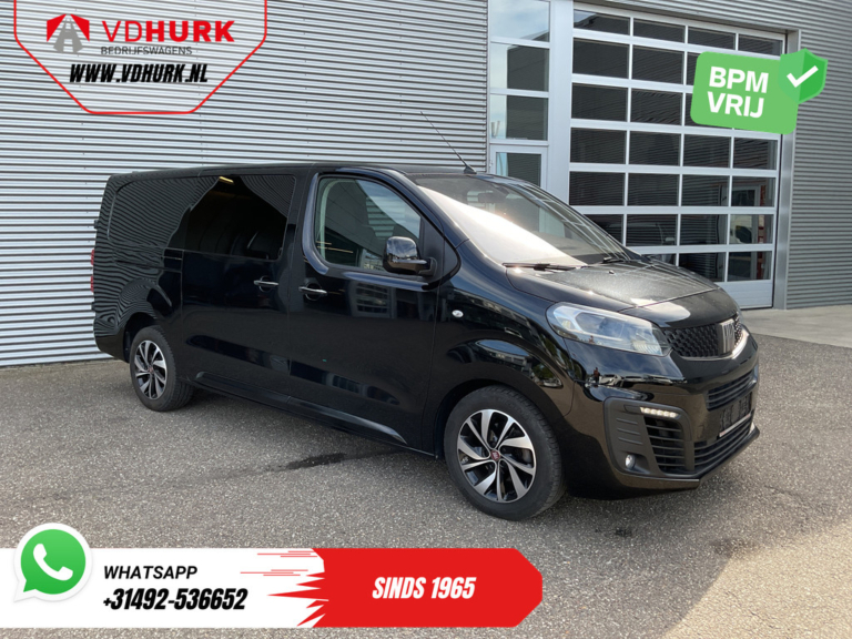 Fiat Scudo Fourgon 2.0 MJ 180 ch Boîte auto. DC Double cabine Xénon / 2 portes coulissantes / CarPlay / Accès sans clé / GPS / Climatisation / Caméra / Régulateur de vitesse / Jantes 17 pouces LMV / Aide au stationnement / DAB
