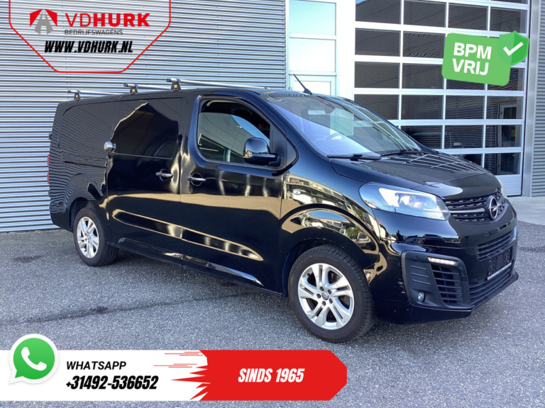 Opel Vivaro Furgon 2.0 HDi 145 pk L3, automatyczna skrzynia biegów, ksenonowe reflektory, ogrzewanie postojowe, CarPlay, podgrzewane fotele, system bezkluczykowy, klimatyzacja, kamera, tempomat, 17-calowe felgi LMV, system parkowania PDC, bagażniki dachowe, hak holowniczy