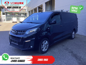 Opel Vivaro Furgon 2.0 HDi 145 pk L3, automatyczna skrzynia biegów, ksenonowe reflektory, ogrzewanie postojowe, CarPlay, podgrzewane fotele, system bezkluczykowy, klimatyzacja, kamera, tempomat, 17-calowe felgi LMV, system parkowania PDC, bagażniki dachowe, hak holowniczy