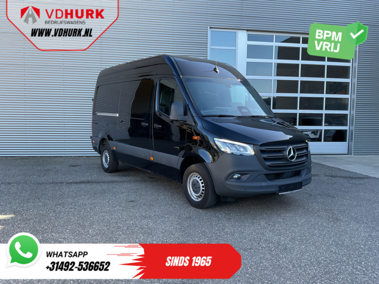 Mercedes-Benz Sprinter furgon 317 CDI L2H2 z automatyczną skrzynią biegów, oświetleniem LED, drzwiami o szerokości 270 Gr., podgrzewanymi fotelami, nawigacją, kamerą, tempomatem i klimatyzacją