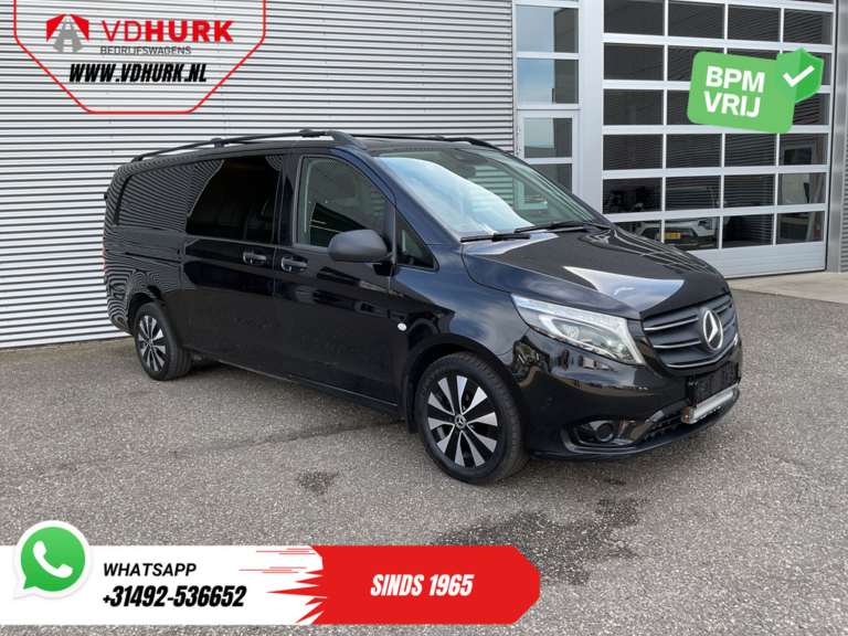 Mercedes-Benz Vito Transporter 116 CDI L3 Automatik DC Doppelkabine LED/ adaptive Geschwindigkeitsregelung/ CarPlay/ Standheizung/ Sitzheizung/ Klimaanlage/ Kamera/ 17-Zoll-LMV-Felgen/ Anhängerkupplung
