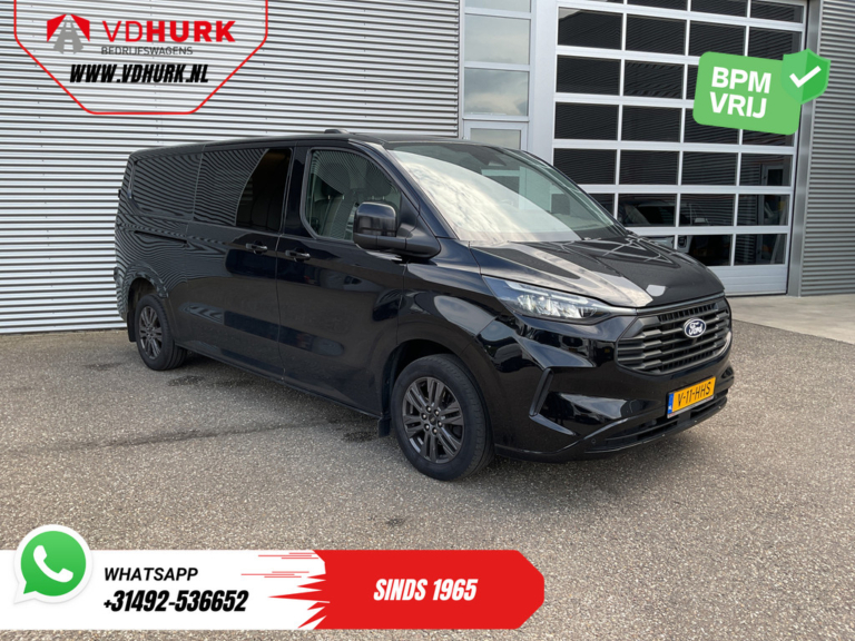 Ford Transit Custom Bestelbus 2.0 TDCI 170 pk Aut. L2 LED/ Adapt.Cruise/ 2x Schuifdeur/ Carplay/ Stoelverw./ Stuurverw./ Navi/ Climate/ Camera/ 17’LMV/ PDC/ T