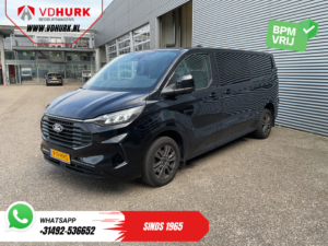 Ford Transit Custom Bestelbus 2.0 TDCI 170 pk Aut. L2 LED/ Adapt.Cruise/ 2x Schuifdeur/ Carplay/ Stoelverw./ Stuurverw./ Navi/ Climate/ Camera/ 17’LMV/ PDC/ T