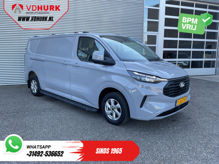 Ford Transit Custom Furgon 2.0 TDCI 170 pk, automatyczna skrzynia biegów, L2, oświetlenie LED, adaptacyjny tempomat, ogrzewanie postojowe, 2 drzwi przesuwne, CarPlay, podgrzewane fotele, podgrzewana kierownica, nawigacja, klimatyzacja, kamera, 1