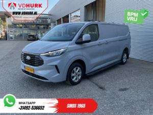 Ford Transit Custom Furgon 2.0 TDCI 170 pk, automatyczna skrzynia biegów, L2, oświetlenie LED, adaptacyjny tempomat, ogrzewanie postojowe, 2 drzwi przesuwne, CarPlay, podgrzewane fotele, podgrzewana kierownica, nawigacja, klimatyzacja, kamera, 1
