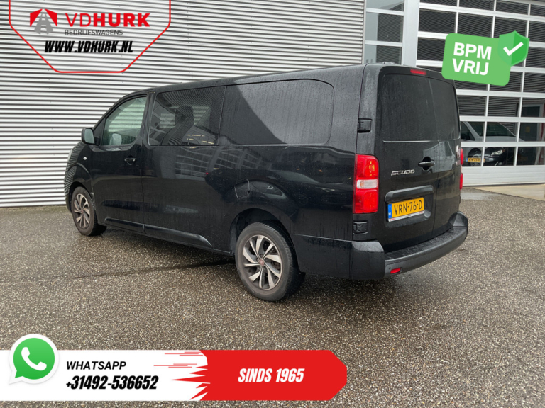 Fiat Scudo Van 2.0 MJ 180 pk Auto DC Double Cab CarPlay/ Xenon/ Climate Control/ Sat-Nav/ Cruise Control/ Camera/ 17’ LMV/ PDC