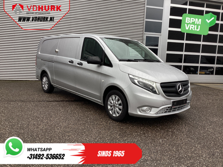 Mercedes-Benz Vito Bestelbus 116 CDI XL L3 Aut. LED/ Standkachel/ Stoelverw./ 2.5T trekverm./ Carplay/ Camera/ LMV/ Cruise/ Trekhaak/ Airco