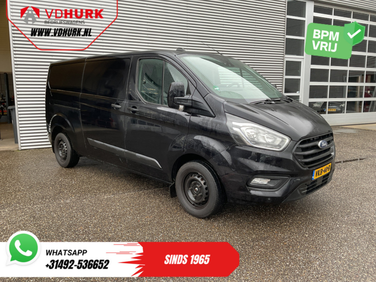 Ford Transit Custom Bestelbus 2.0 TDCI 130 pk L2 EXPORT Riem V.V./ Carplay/ Navi/ Camera/ Airco/ Cruise/ PDC/ Trekhaak