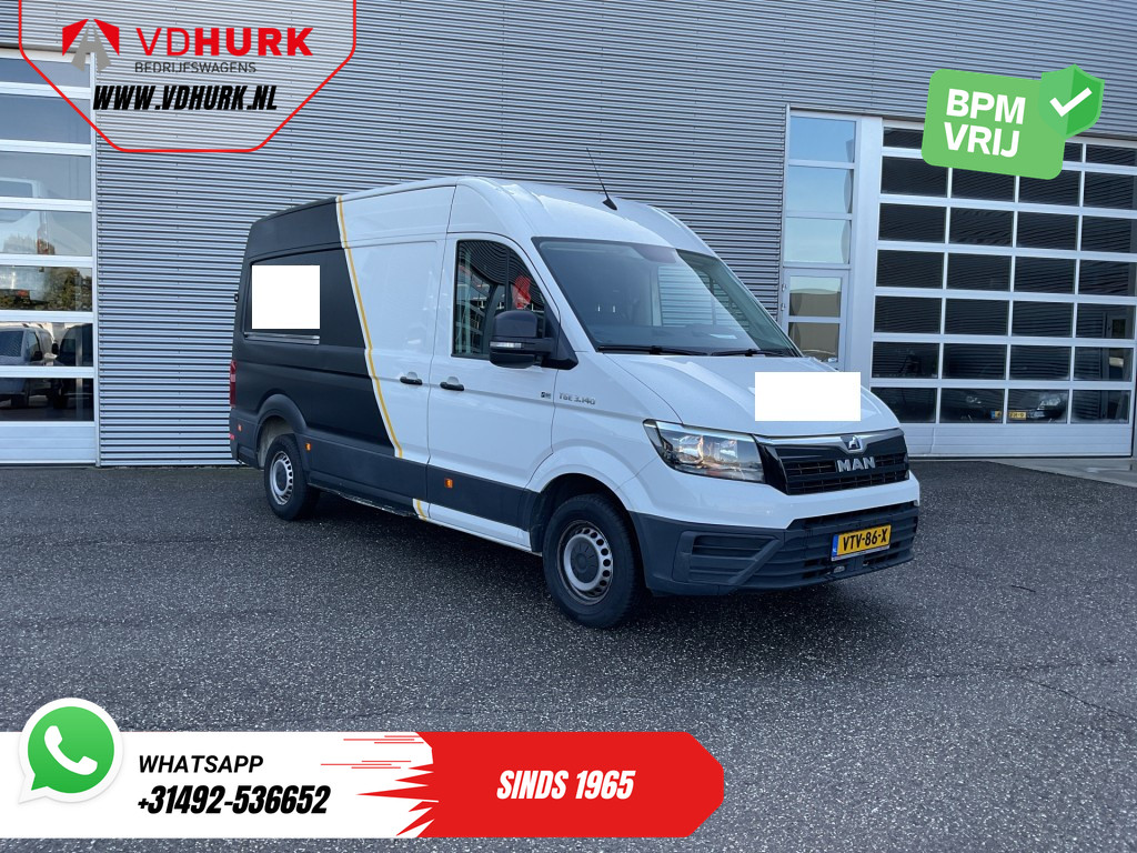 MAN TGE Bestelbus 3.140 2.0 TDI 140 pk L3H3 EXPORT Carplay/ Camera/ Cruise/ Trekhaak/ Airco