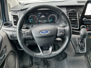 Ford Transit Custom Fourgon 300 2.0 TDCI Automatique L2 Limited DC Double cabine MARGE Bi-xénon / 2 portes coulissantes / Régulateur de vitesse adaptatif / Chauffage des sièges / CarPlay / Caméra / Avertisseur de distance avant / Climatisation