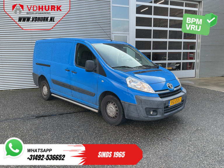 Furgoneta Toyota ProAce 2.0, 130 CV, L2, EXPORT, bajo kilometraje, 2 puertas correderas, aire acondicionado, control de crucero, PDC, barras laterales, gancho de remolque