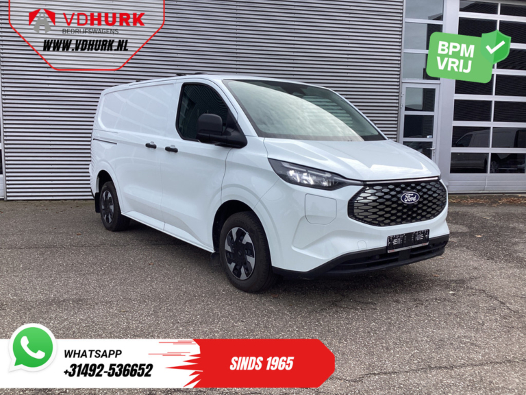 Ford E-Transit Custom Bestelbus 330 km WLTP LED/ Standkachel/ Stoelverw./ Carplay/ Camera/ Climate/ PDC/ Cruise