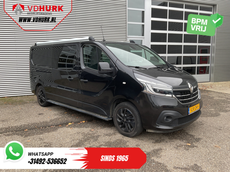 Renault Trafic Furgonetă 2.0 dCi 145 CP L2 DC Cabină dublă NL Auto/ LED/ Piele/ Încălzire scaune/ Navigație/ Climatizare/ Cameră/ Cruise control/ Jante de 17’ LMV/ Trepte laterale/ PDC/ Bară de remorcare