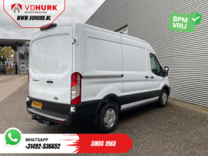 Ford Transit Bestelbus 2.0 TDCI 165 pk Aut. L2H2 Standkachel/ 2.8t Trekverm./ Omvormer/ Carplay/ Climate/ Cruise/ Camera/ PDC/ Trekhaak