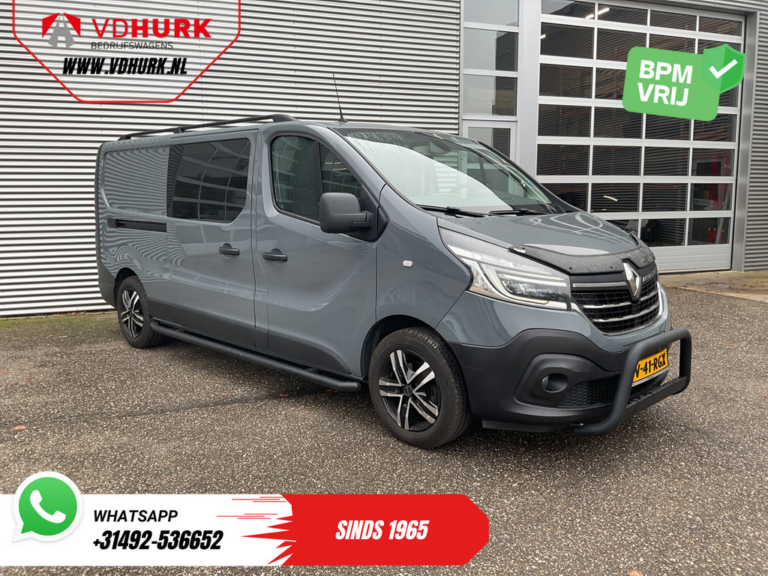 Furgoneta Renault Trafic 2.0 dCi 145 CV, cambio automático, L2, MARGE, LED, navegador, aire acondicionado, cámara, control de crucero, llantas de 17 pulgadas, barras laterales, sensor de aparcamiento trasero, enganche de remolque