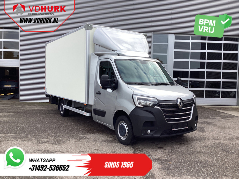 Renault Master Bakwagen 2.3 dCi 165 pk Bakwagen Laadklep/ Zijdeur/ Spoiler/ Luchtvering/ Gev.Stoel/ Camera/ Cruise/ Airco/ 440x219x219